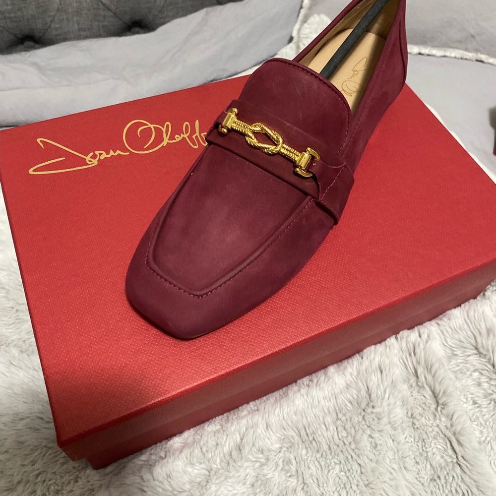 ADONIS BURGUNDY SUEDE LOAFER BRAND NEW!!!